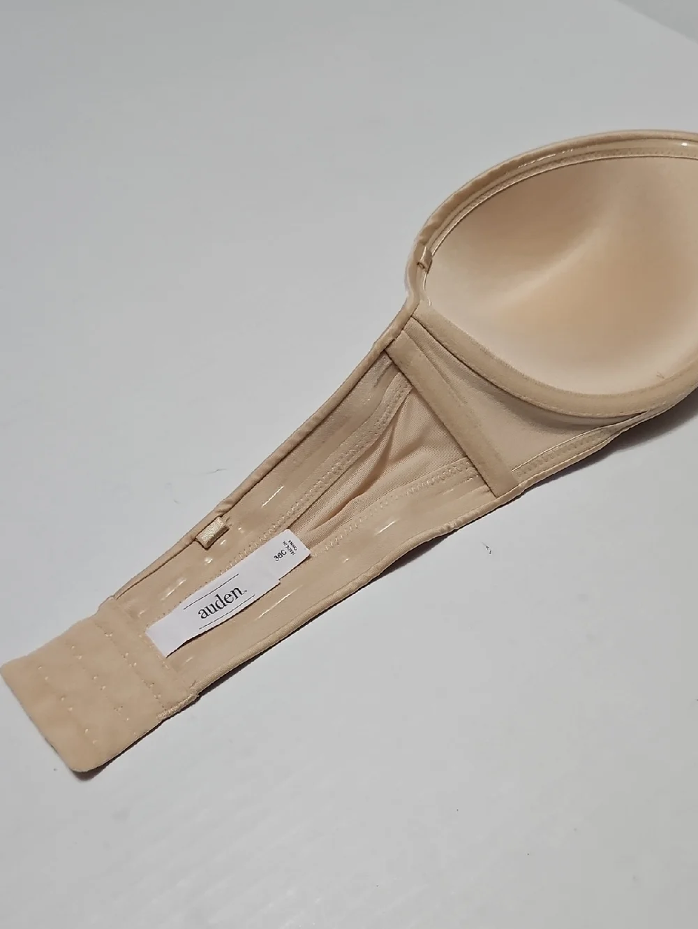 Auden Nude Strapless Seamless Push Up Molded Cup Bandeau Size 36C
